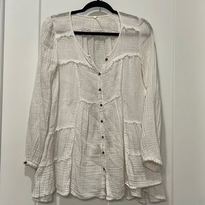 White Free People Tunic